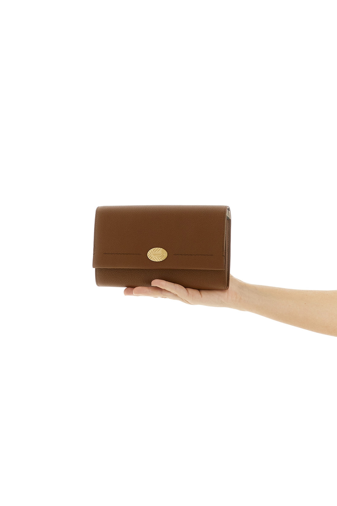 BURBERRY OS cotswolds grained calf leather wallet on chain