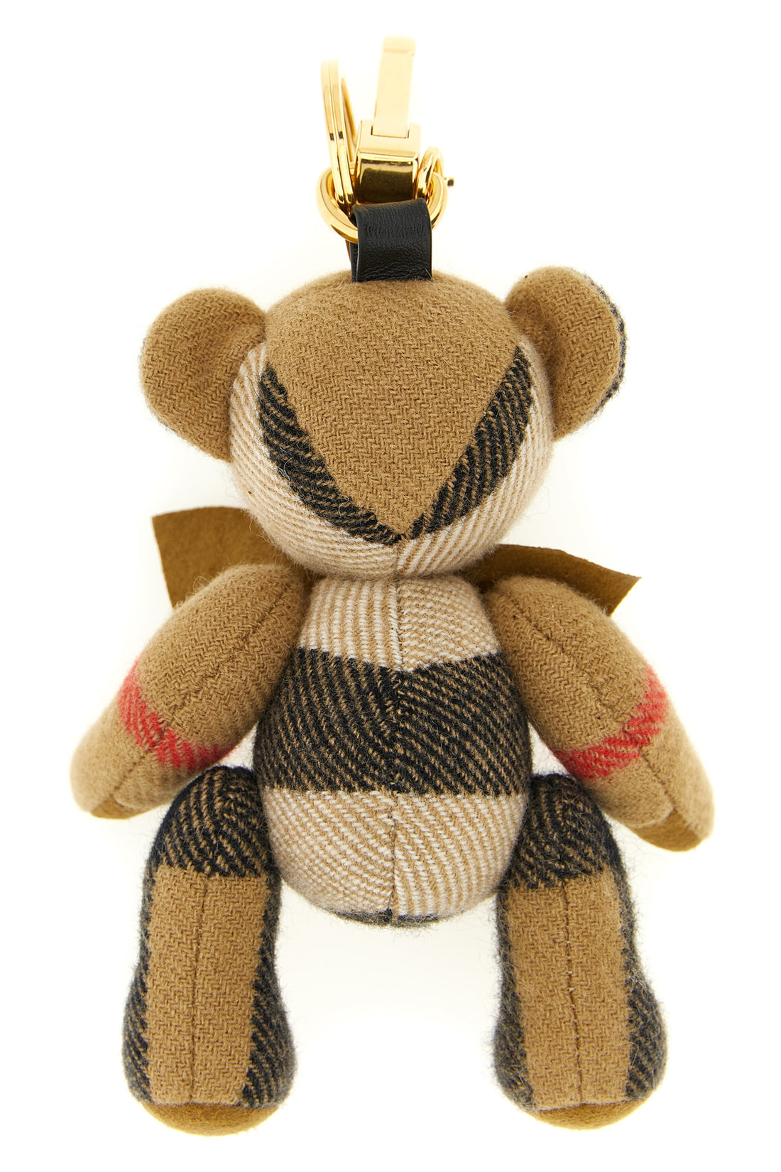 BURBERRY OS burberry check cashmere orsetto thomas keyring