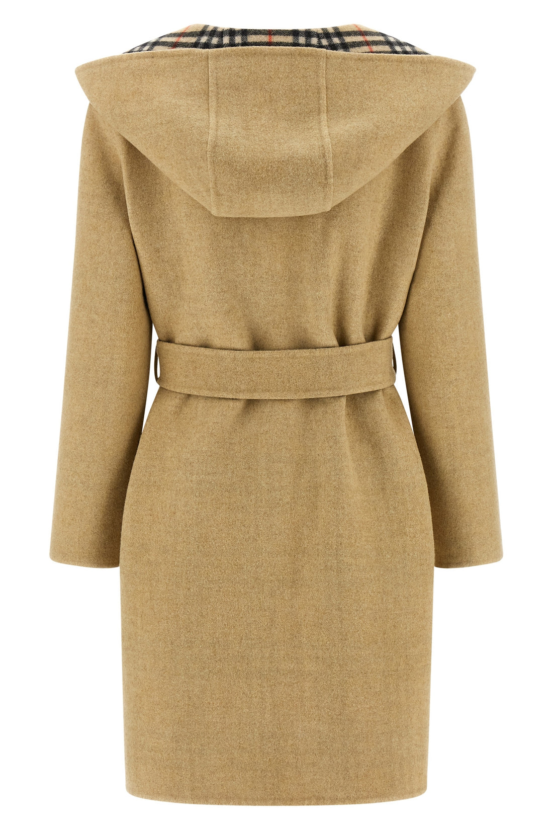 BURBERRY 6 reversible hampshire solid colour boiled wool coat