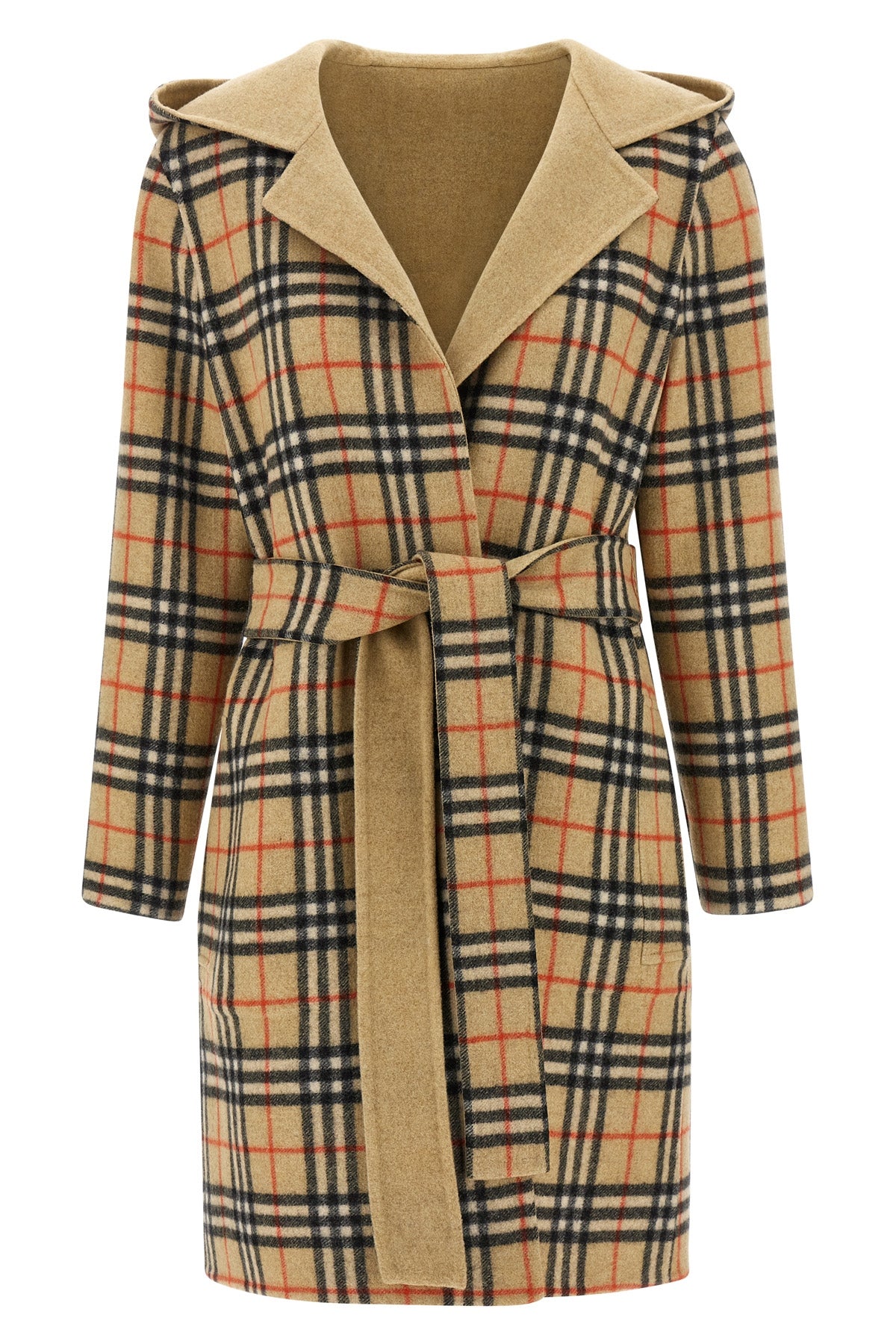 reversible hampshire solid colour boiled wool coat