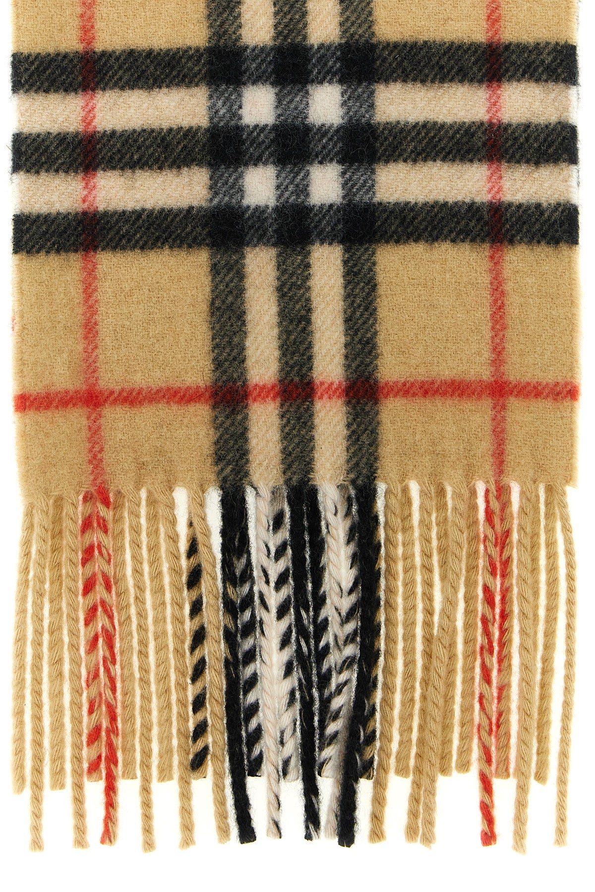 all over check print cashmere scarf