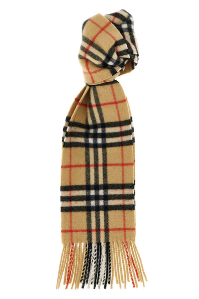 all over check print cashmere scarf