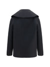 structured high-neck peacoat