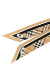 bandeau in silk twill woven