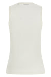 cleo ribbed stretch cotton tank top