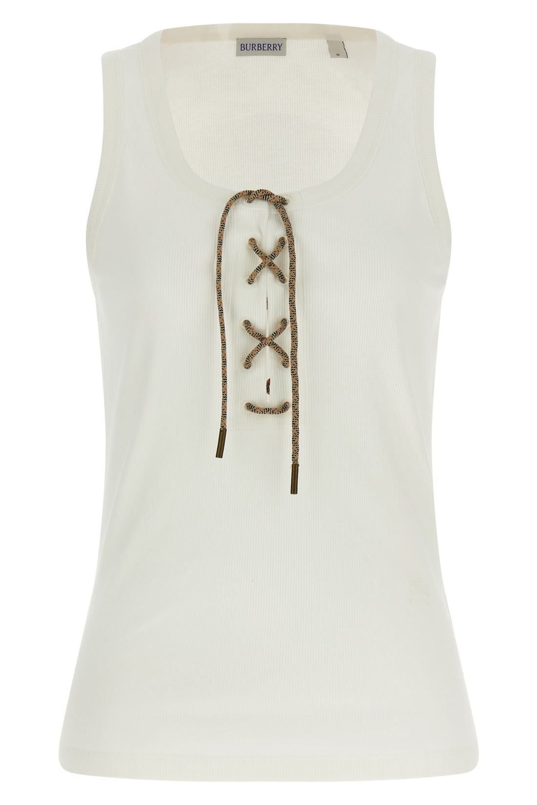 BURBERRY S cleo ribbed stretch cotton tank top