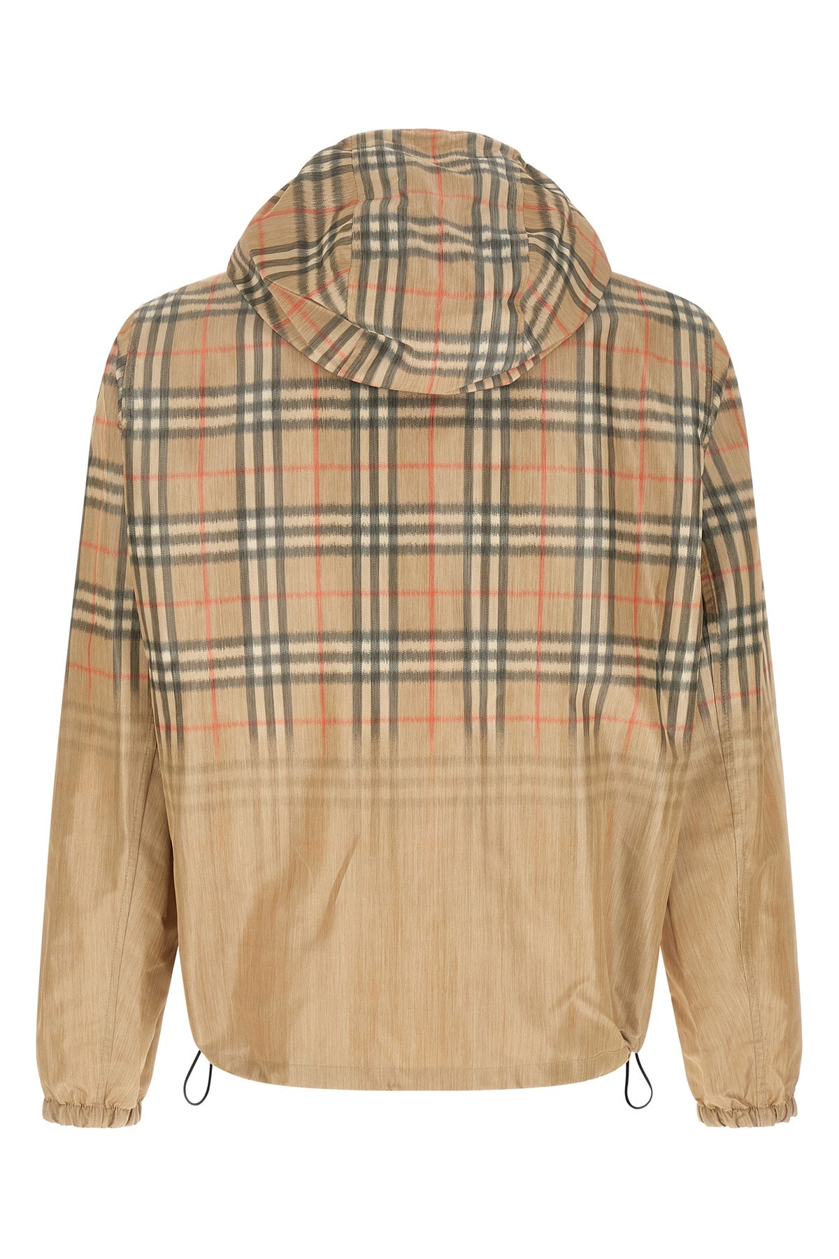 burberry check degradé viscose newport windbreaker