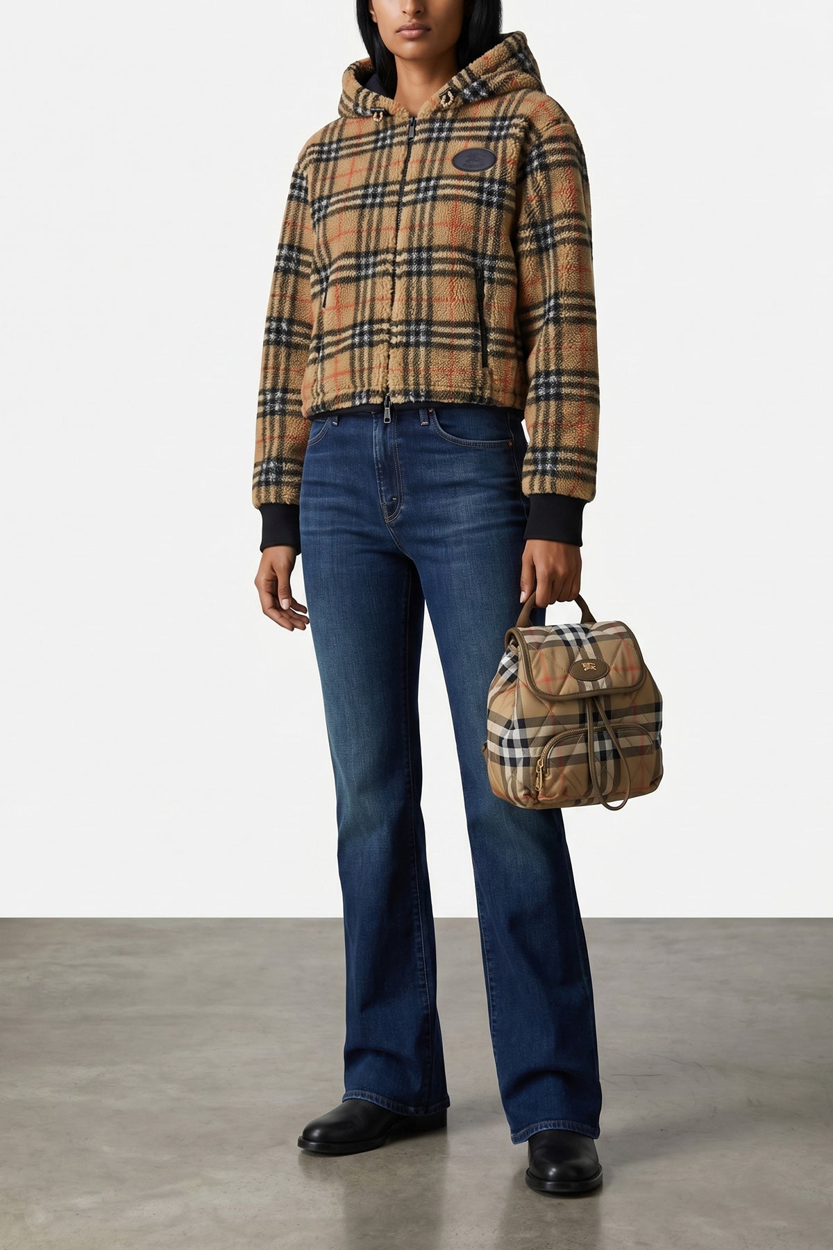 horseshoe mini? quilted nylon backpack woven