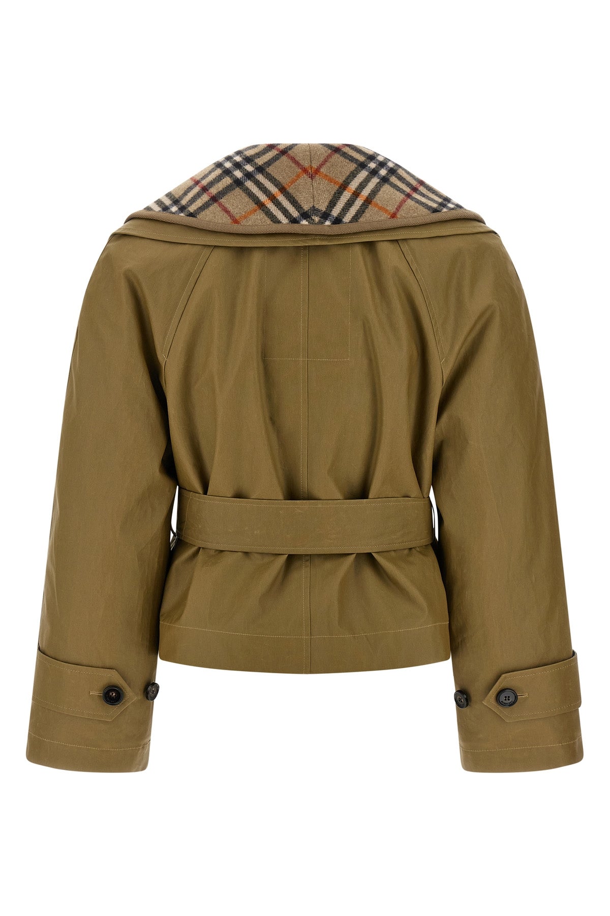 burberry check waxed cotton carlton jacket