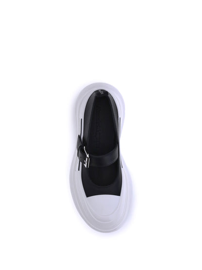 ALEXANDER MCQUEEN 36 leather and rubber sneakers