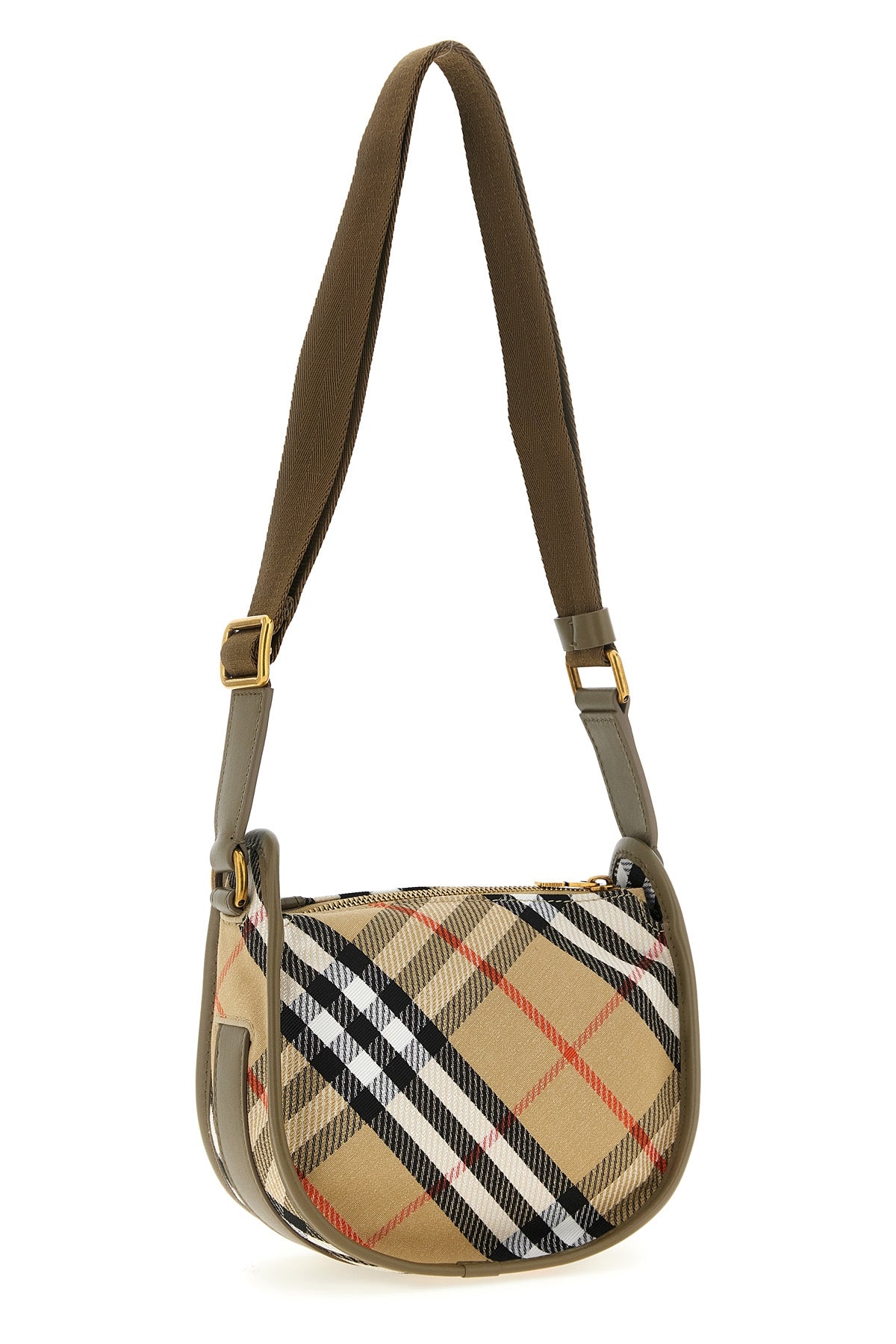 b clip mini crossbody bag in water-repellent cotton blend woven