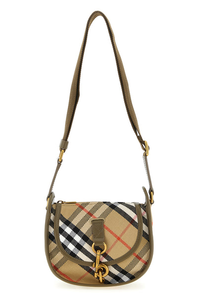 b clip mini crossbody bag in water-repellent cotton blend woven