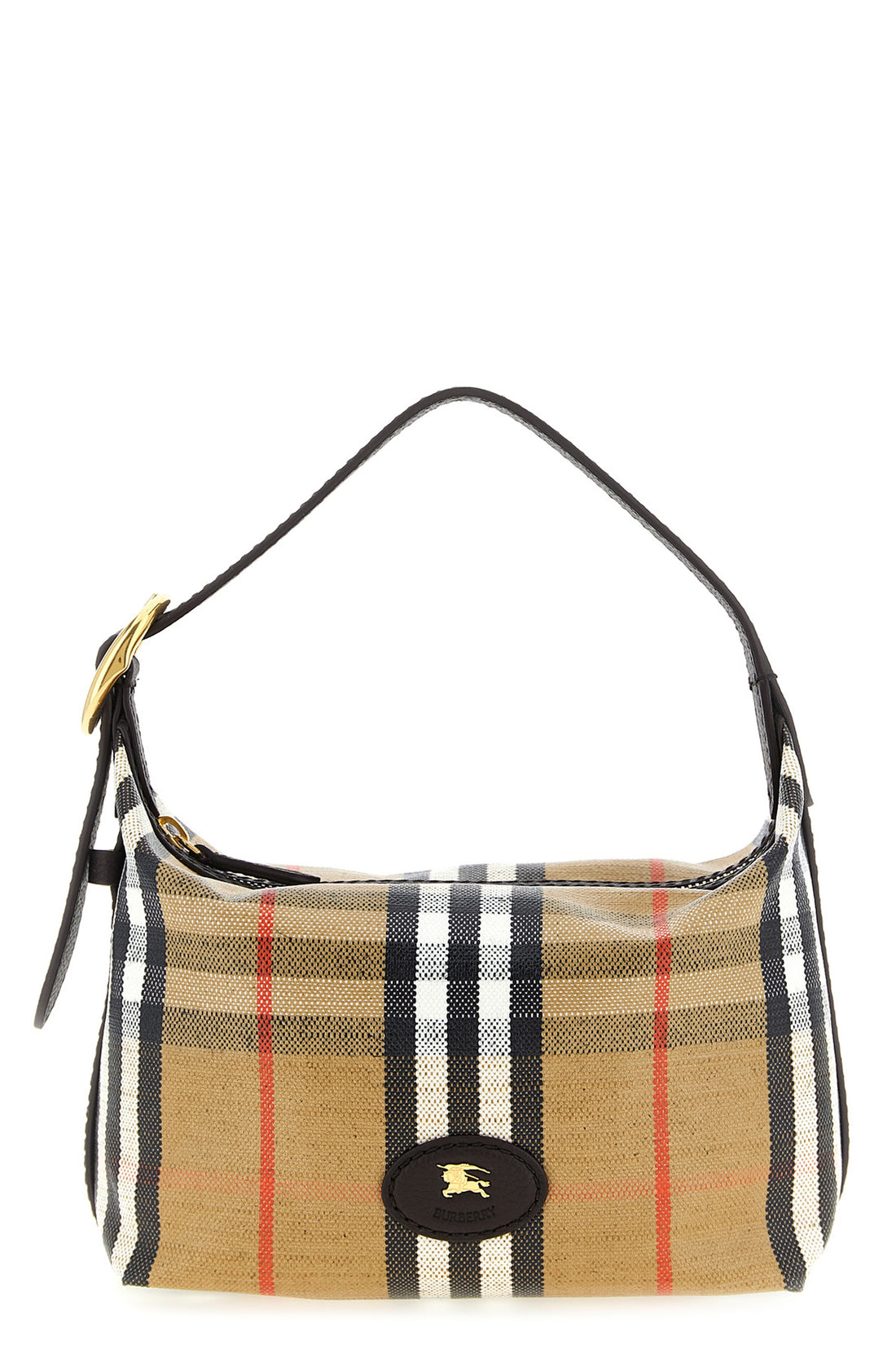 BURBERRY OS highlands duffle handbag in coated check fabric