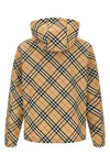 markham jacket in burberry check patterned technical fabric