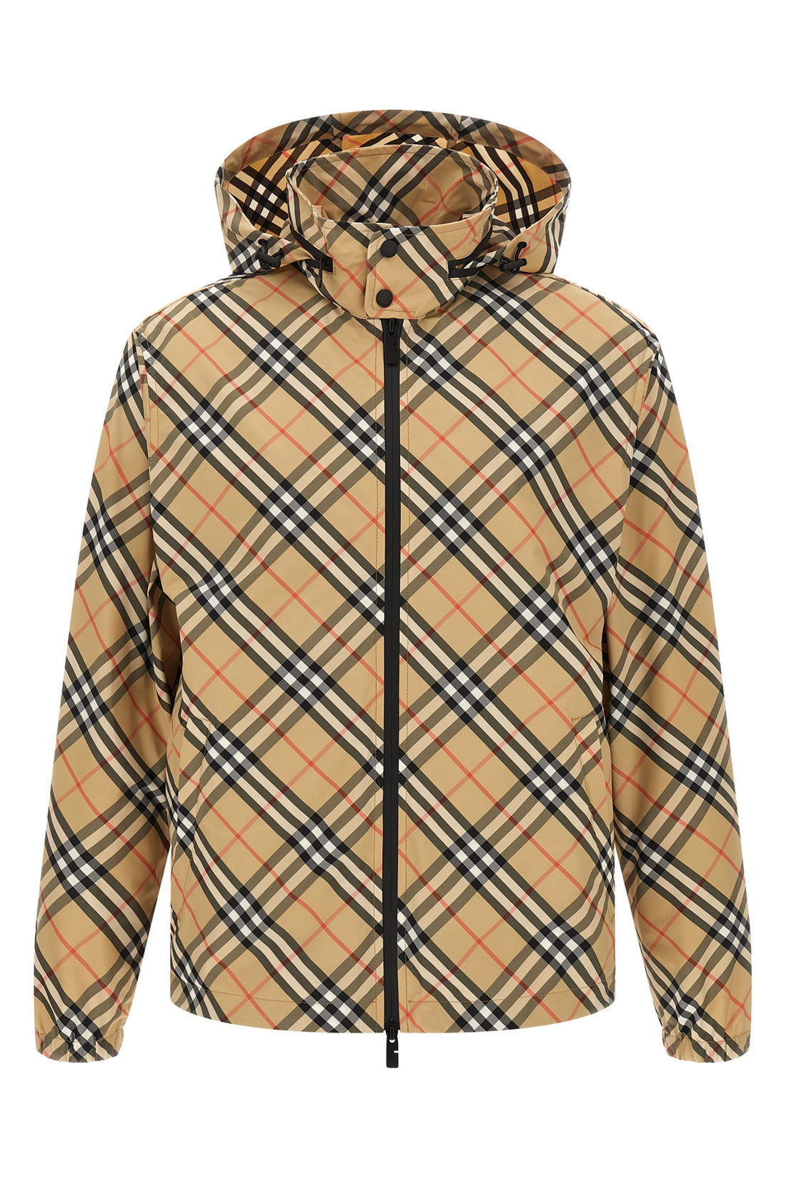 BURBERRY L markham jacket in burberry check patterned technical fabric