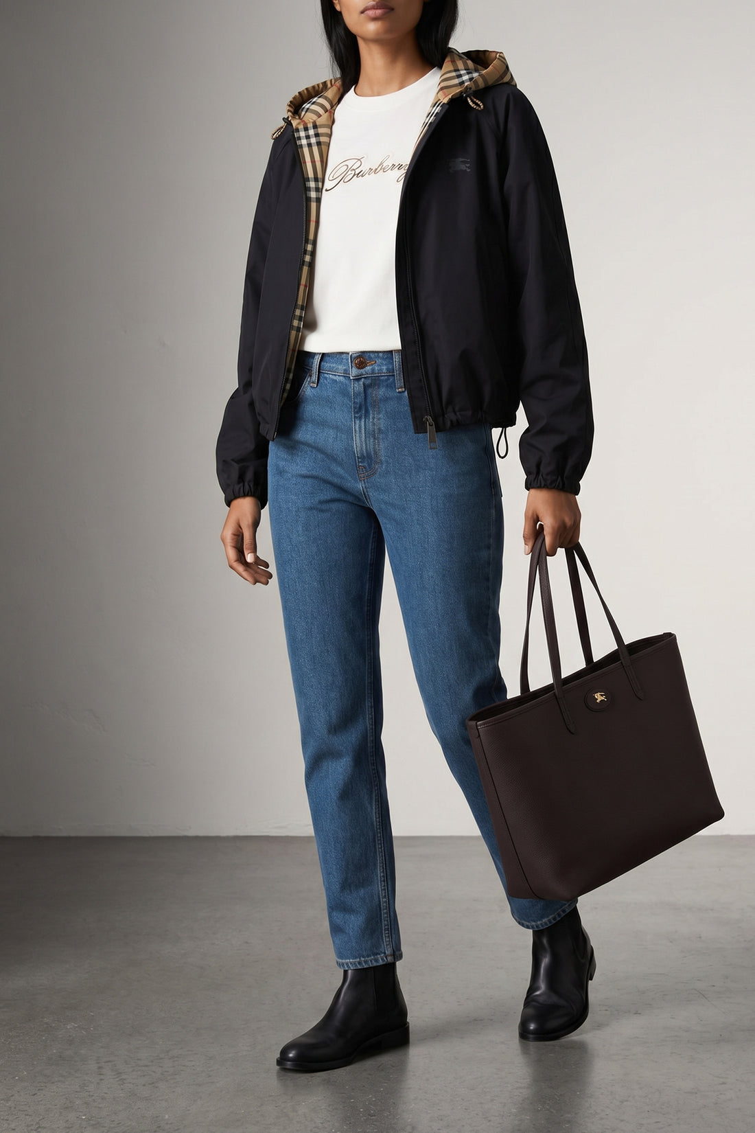 BURBERRY S newcott windbreaker in technical fabric