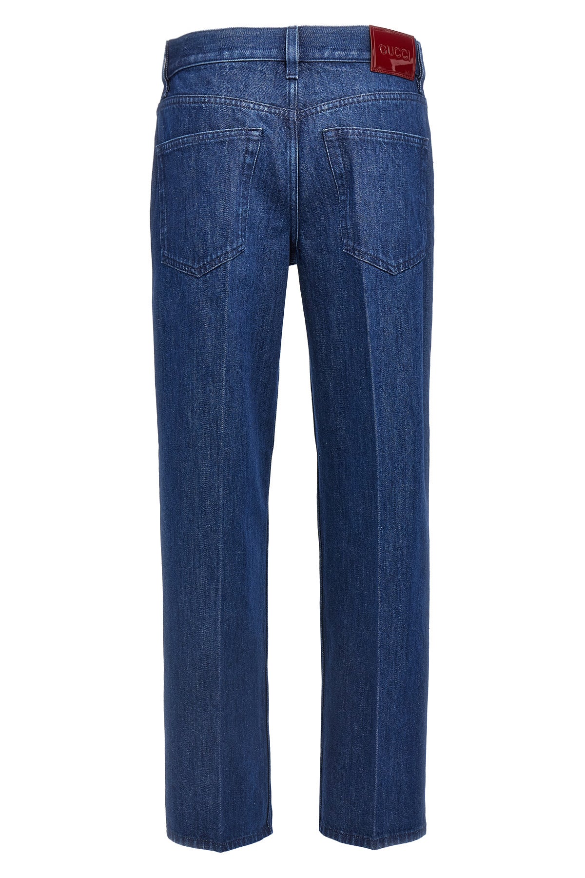 straight cotton denim jeans