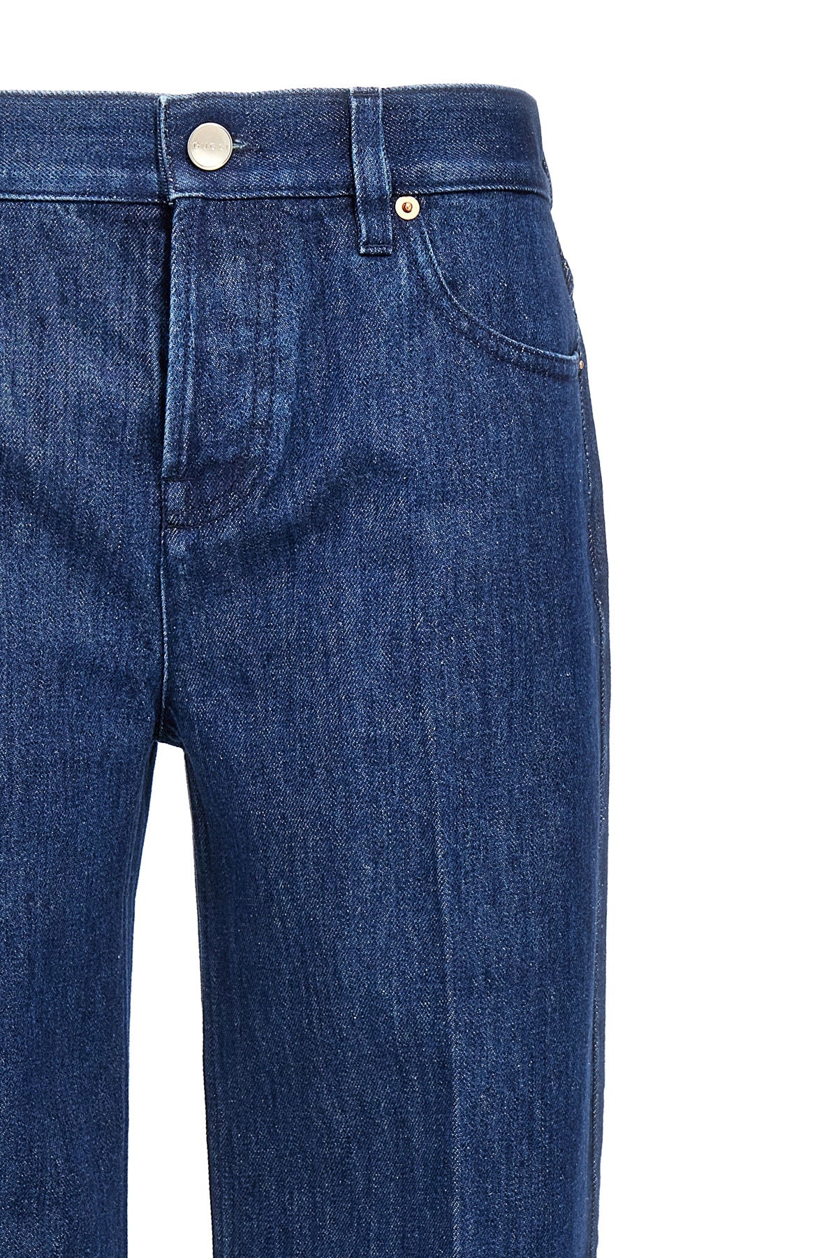 straight cotton denim jeans
