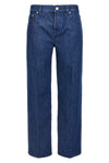 straight cotton denim jeans