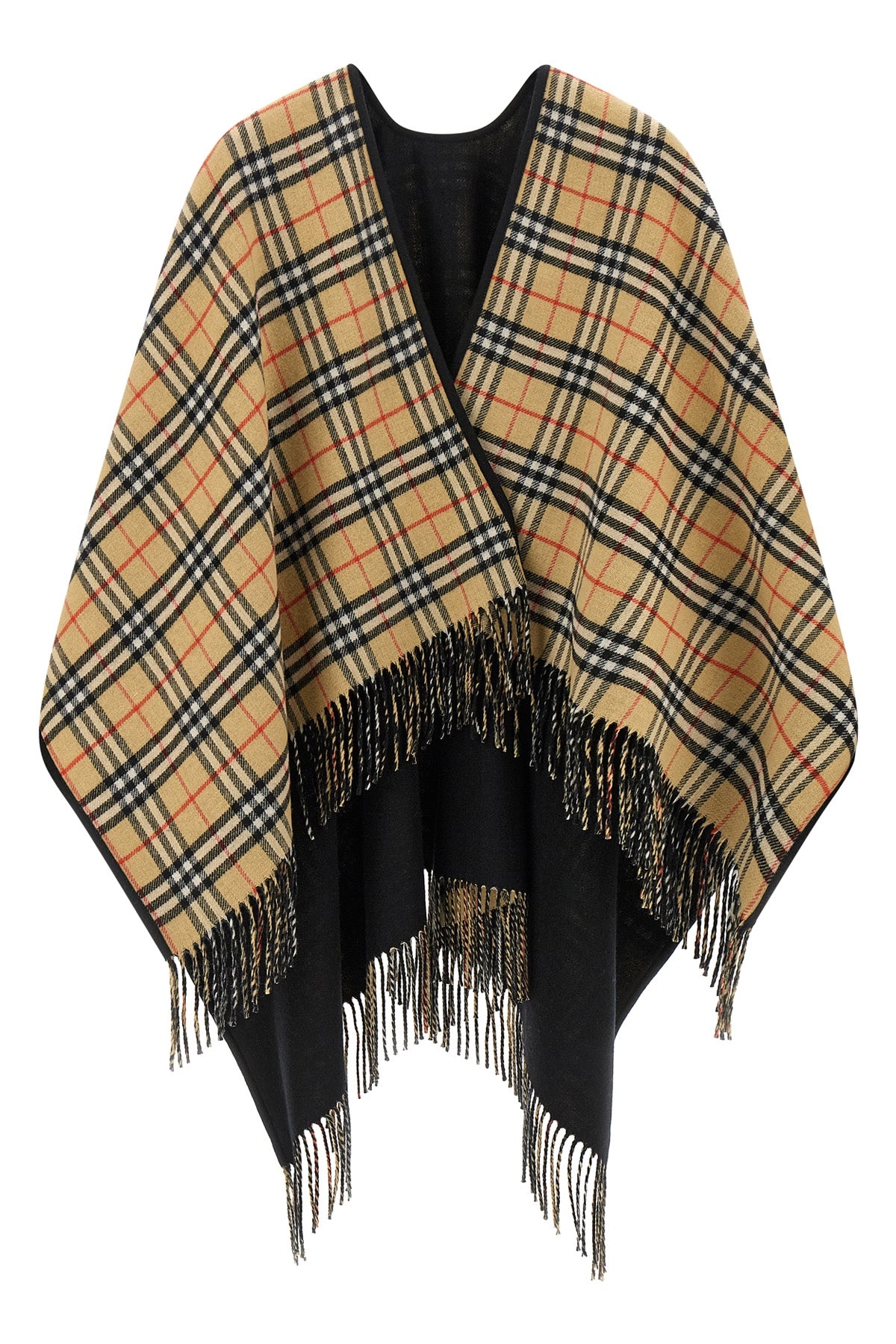 the burberry cape exemplifies a masterful outerwear construction through its dou