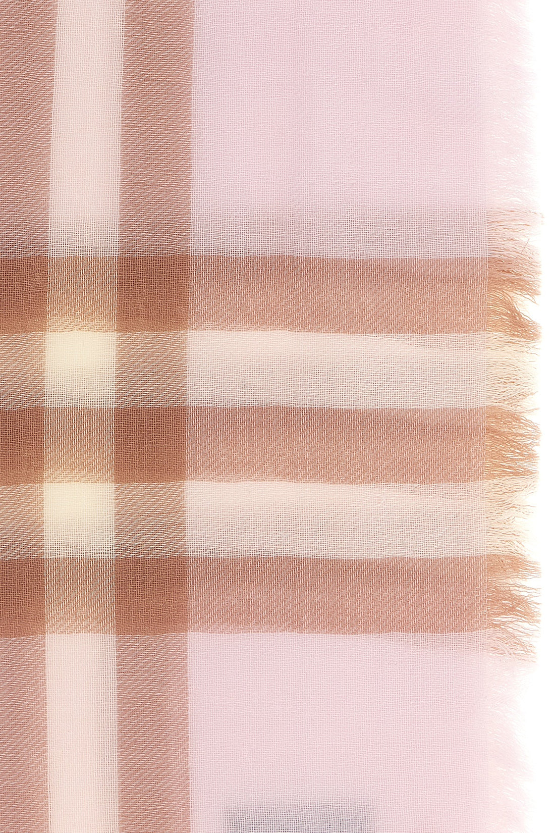 BURBERRY OS light wool giant scarf woven