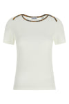 stephanie ribbed stretch cotton jersey t-shirt
