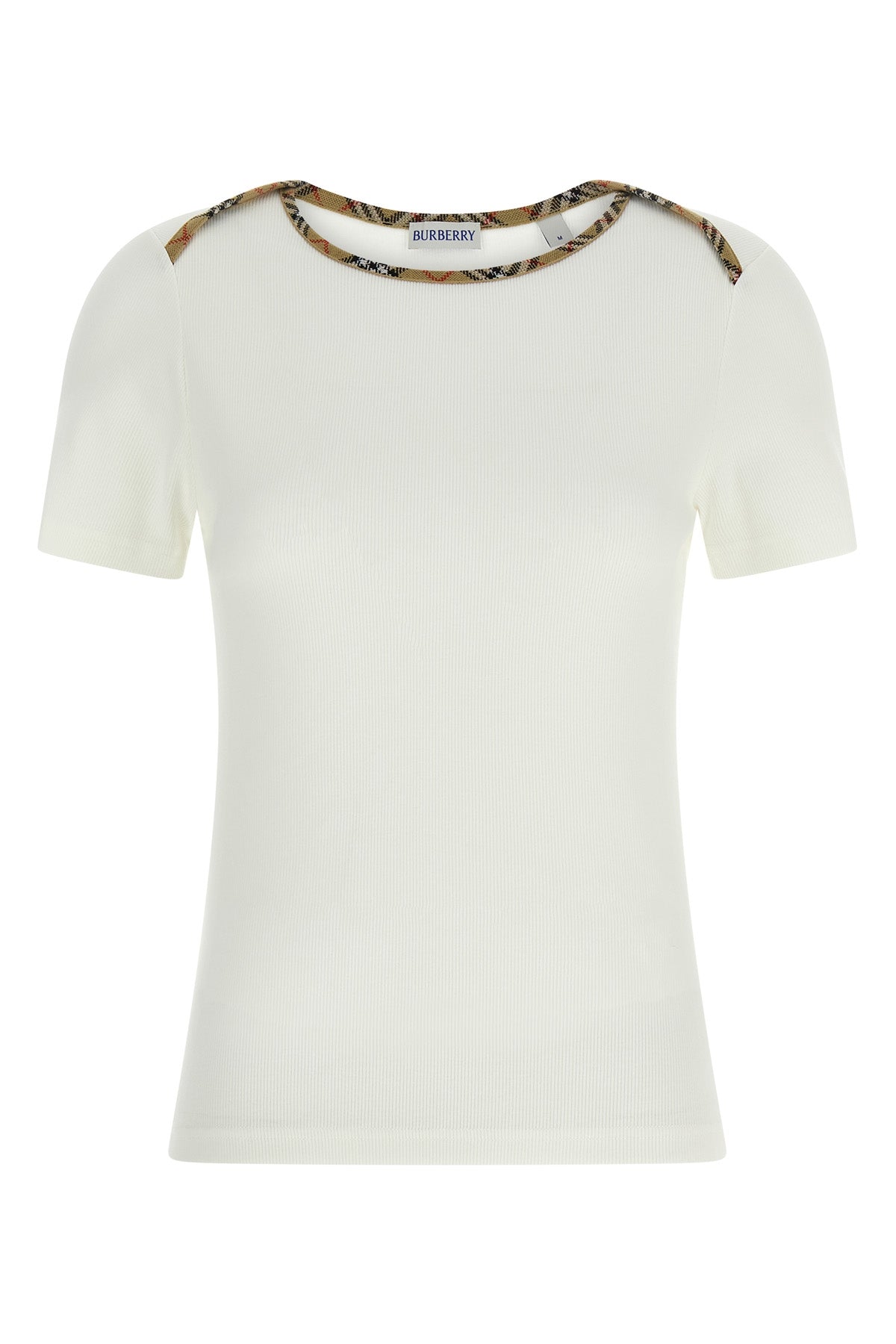 stephanie ribbed stretch cotton jersey t-shirt