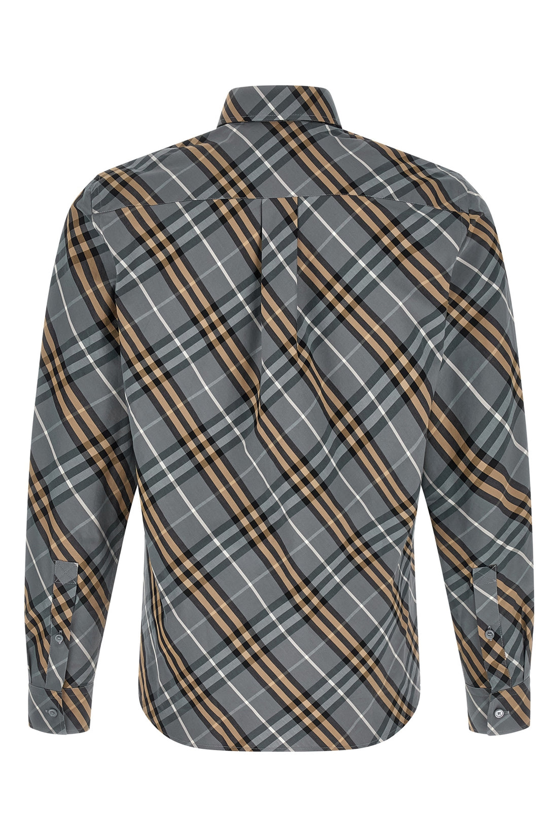 BURBERRY M robert cotton poplin shirt woven