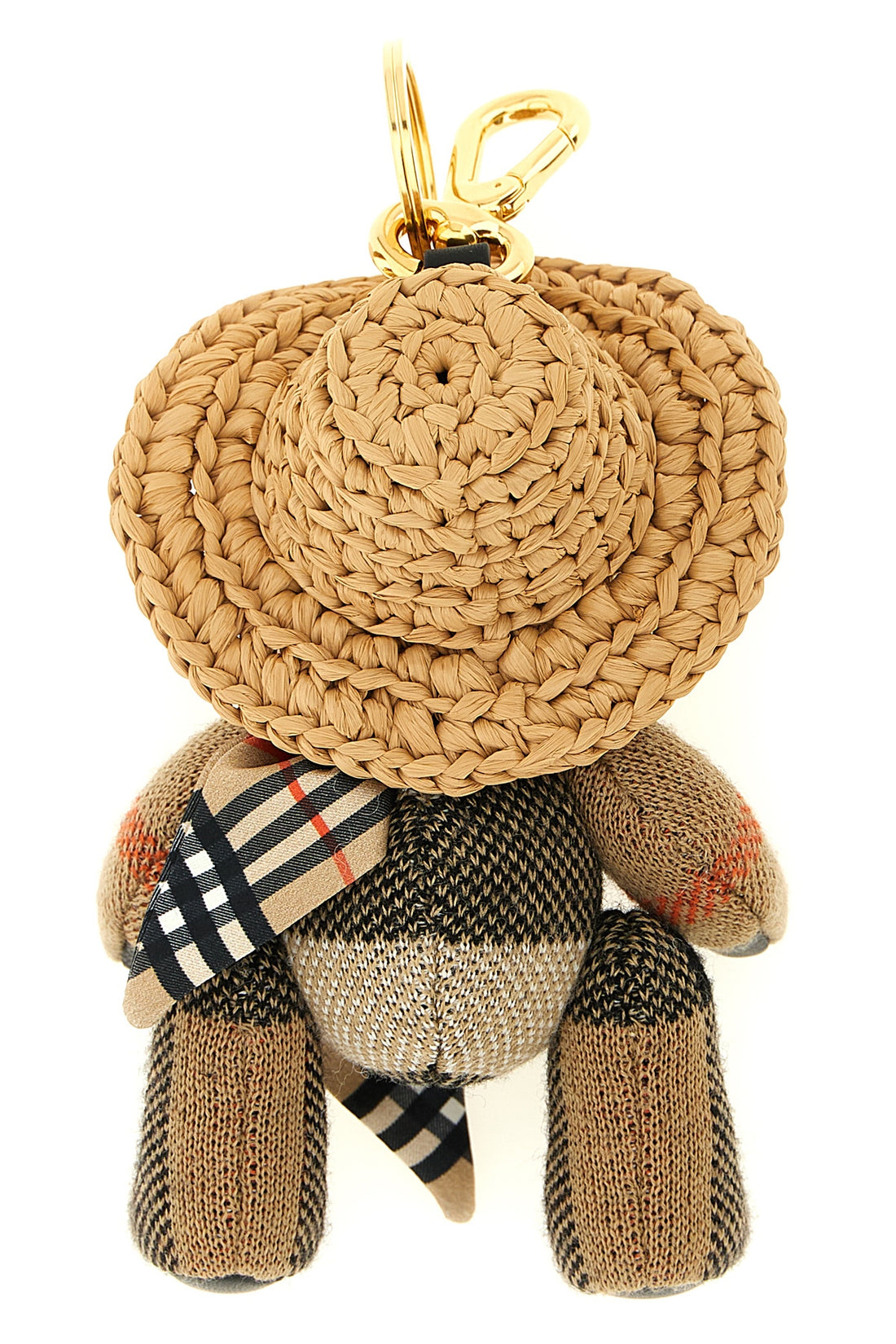 BURBERRY OS check wool orsetto thomas keyring