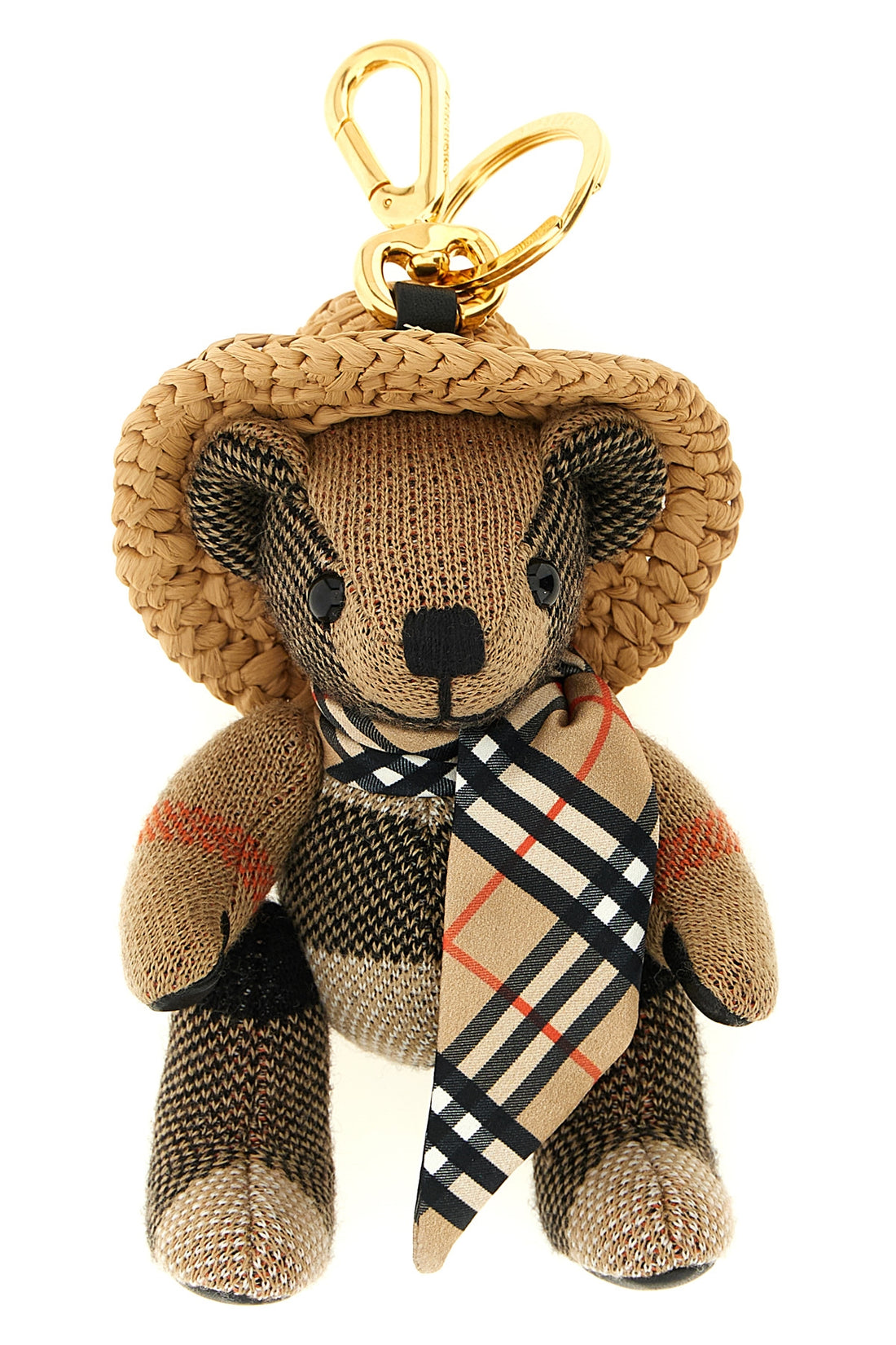 BURBERRY OS check wool orsetto thomas keyring