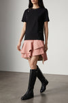 burberrys frankie bow t-shirt reinterprets a wardrobe classic through a conte