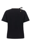 burberrys frankie bow t-shirt reinterprets a wardrobe classic through a conte