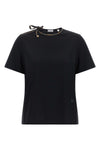 burberrys frankie bow t-shirt reinterprets a wardrobe classic through a conte
