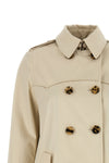summerside short trench coat in rain-resistant cotton gabardine