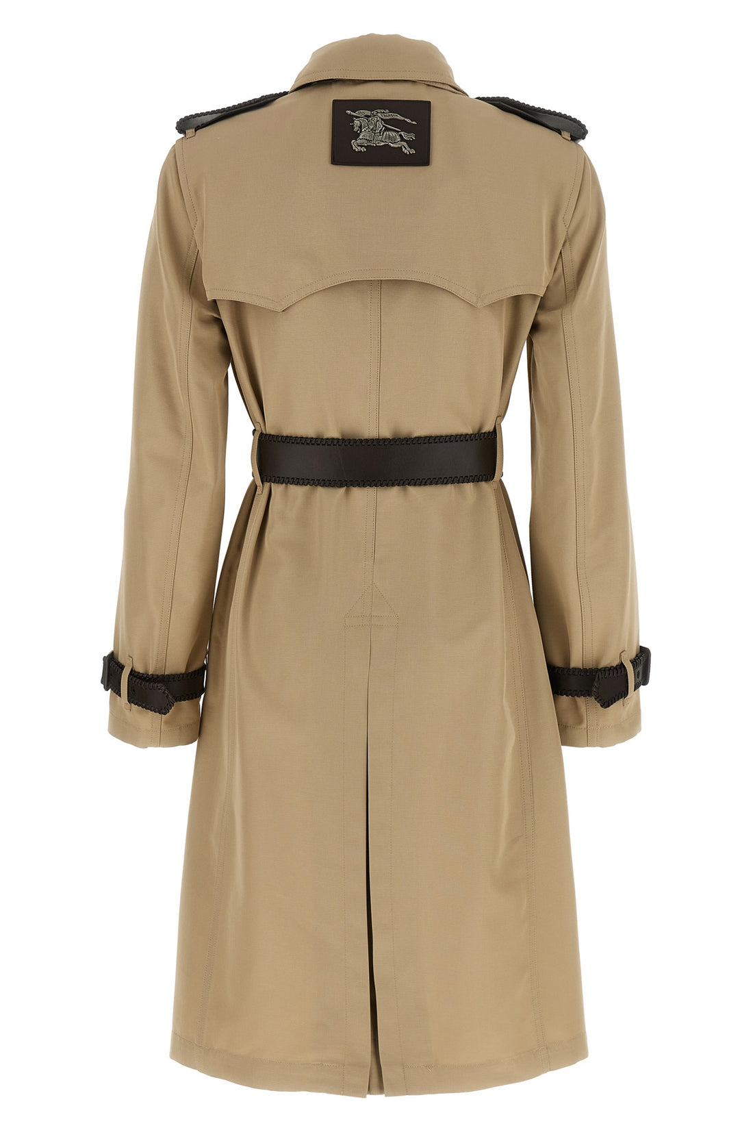BURBERRY 8 foxfield trench coat in silk and cotton faille