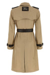foxfield trench coat in silk and cotton faille