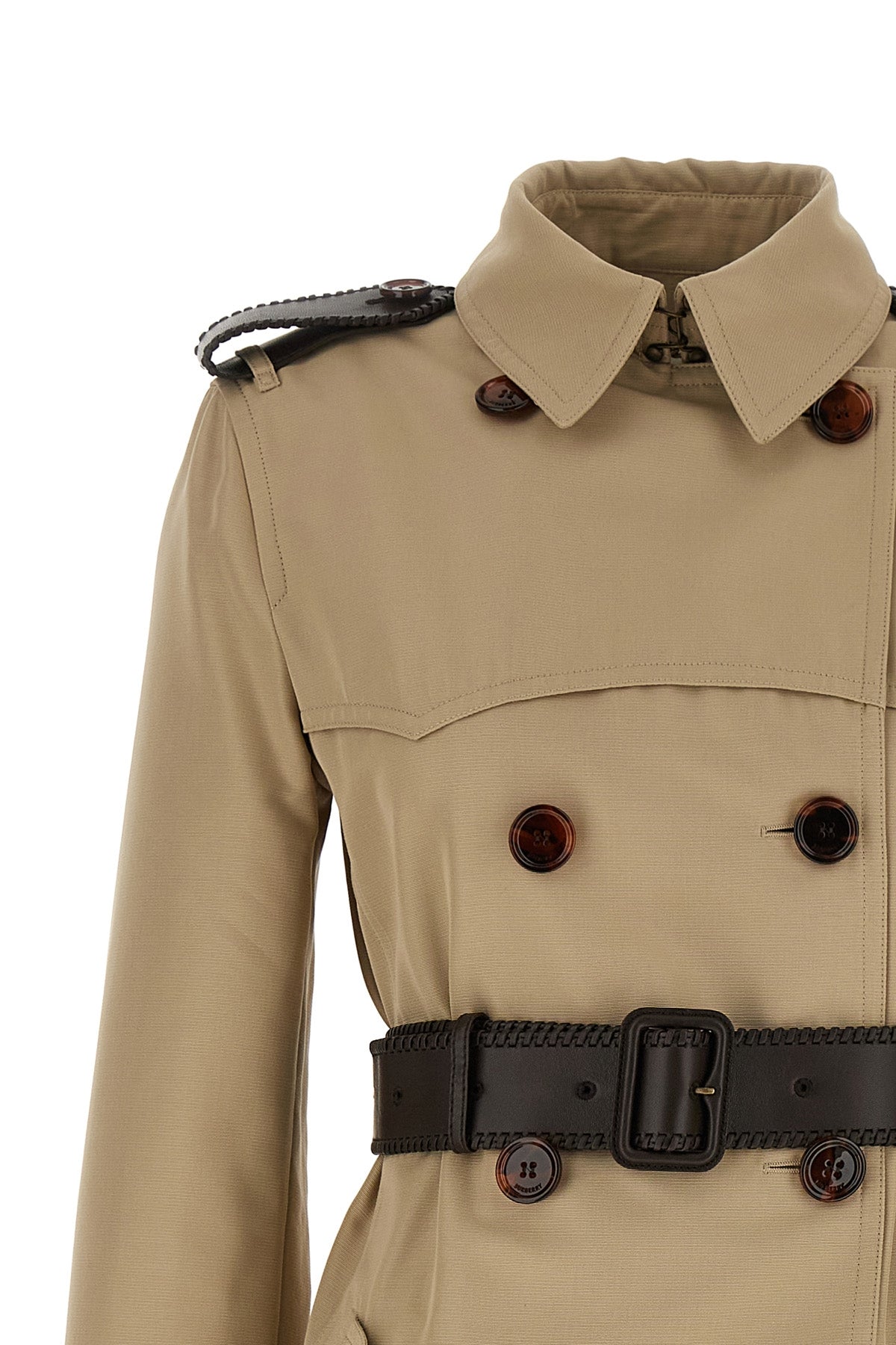 foxfield trench coat in silk and cotton faille