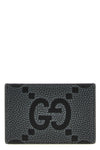 maxi gg hammered leather card holder