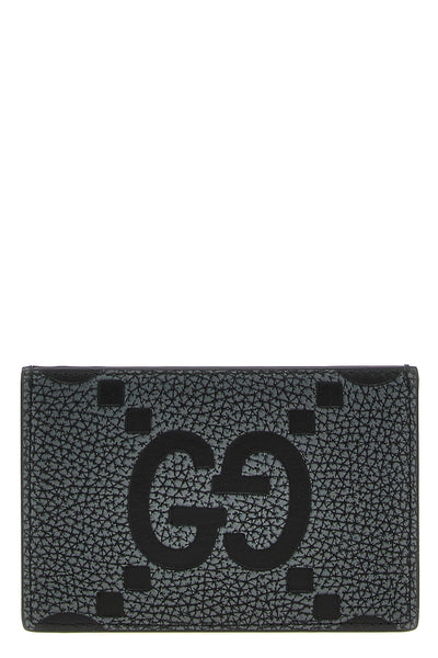 maxi gg hammered leather card holder