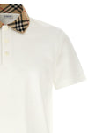 the burberry evan white cotton piqué polo shirt