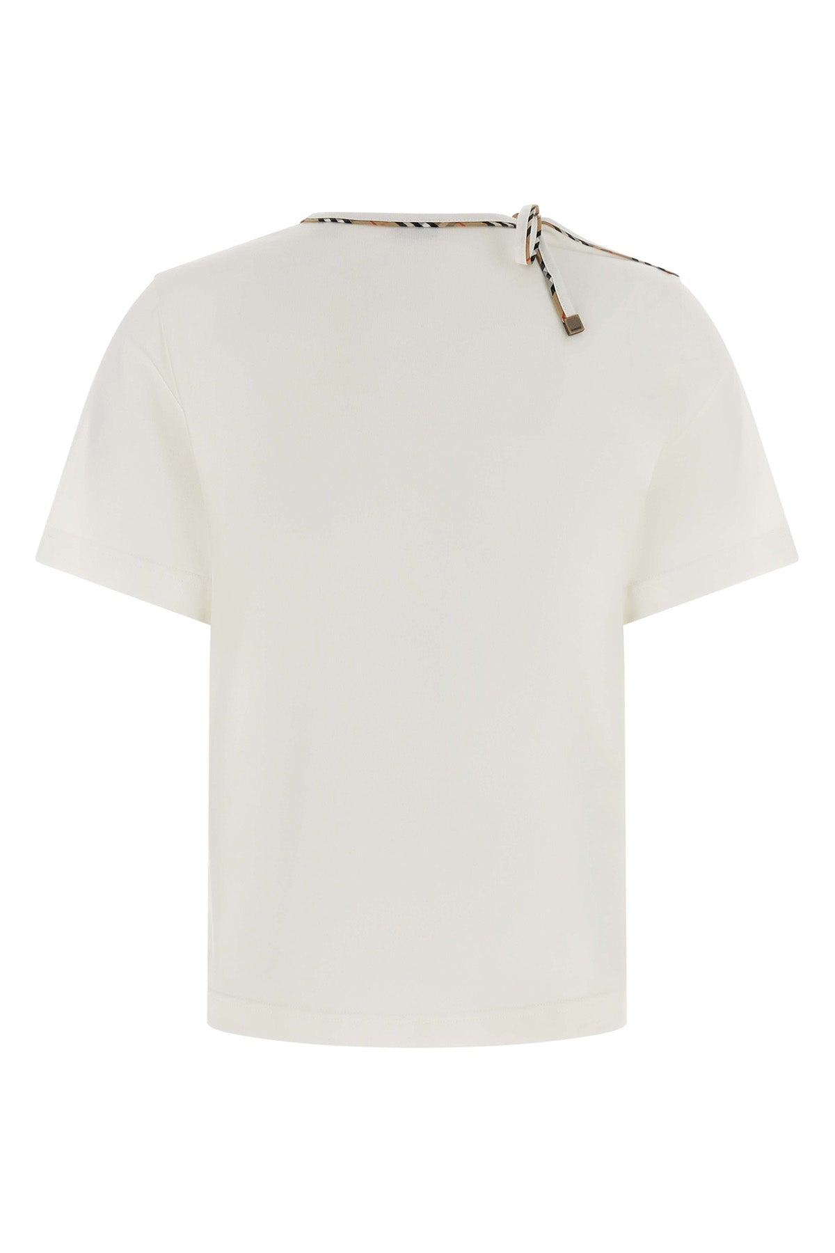 burberry frankie bow t-shirt redefines everyday luxury through meticulous deta