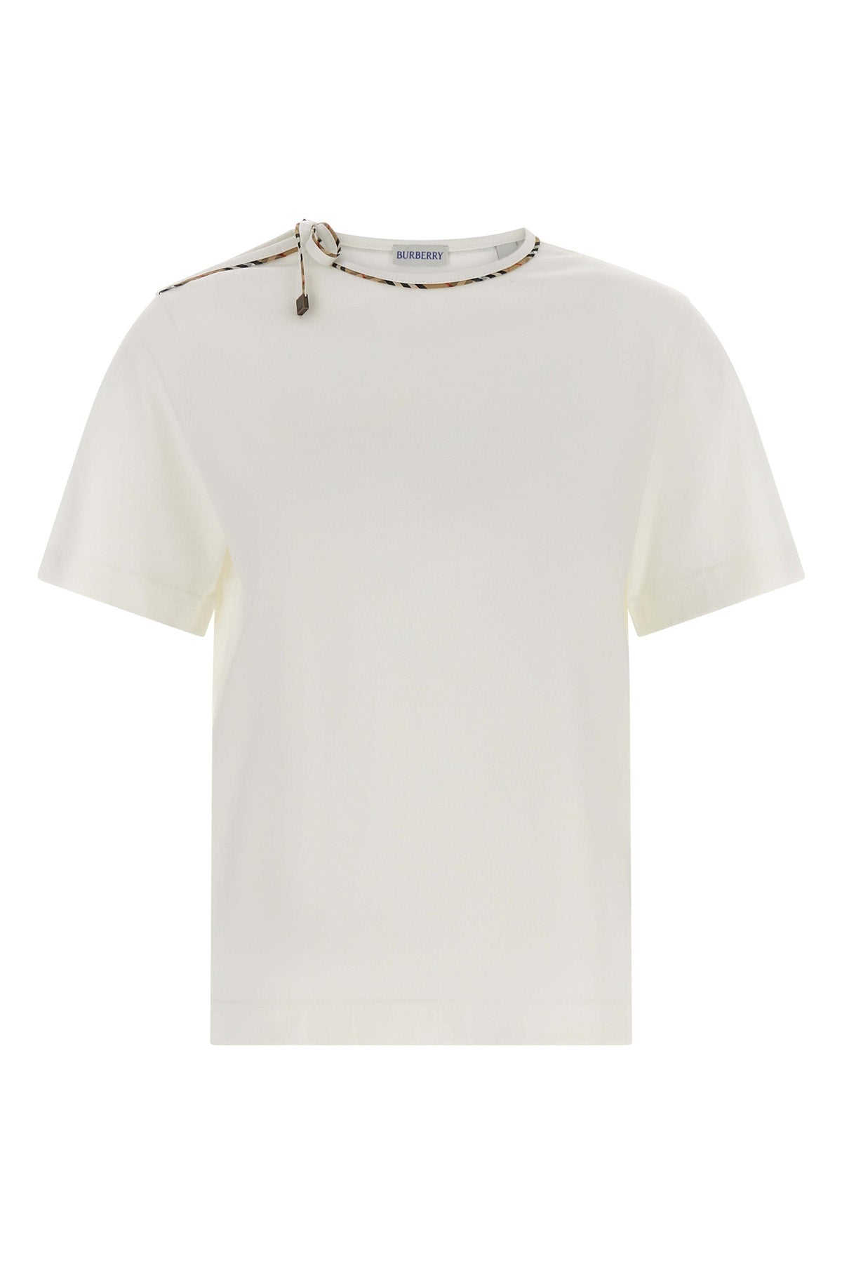 burberry frankie bow t-shirt redefines everyday luxury through meticulous deta
