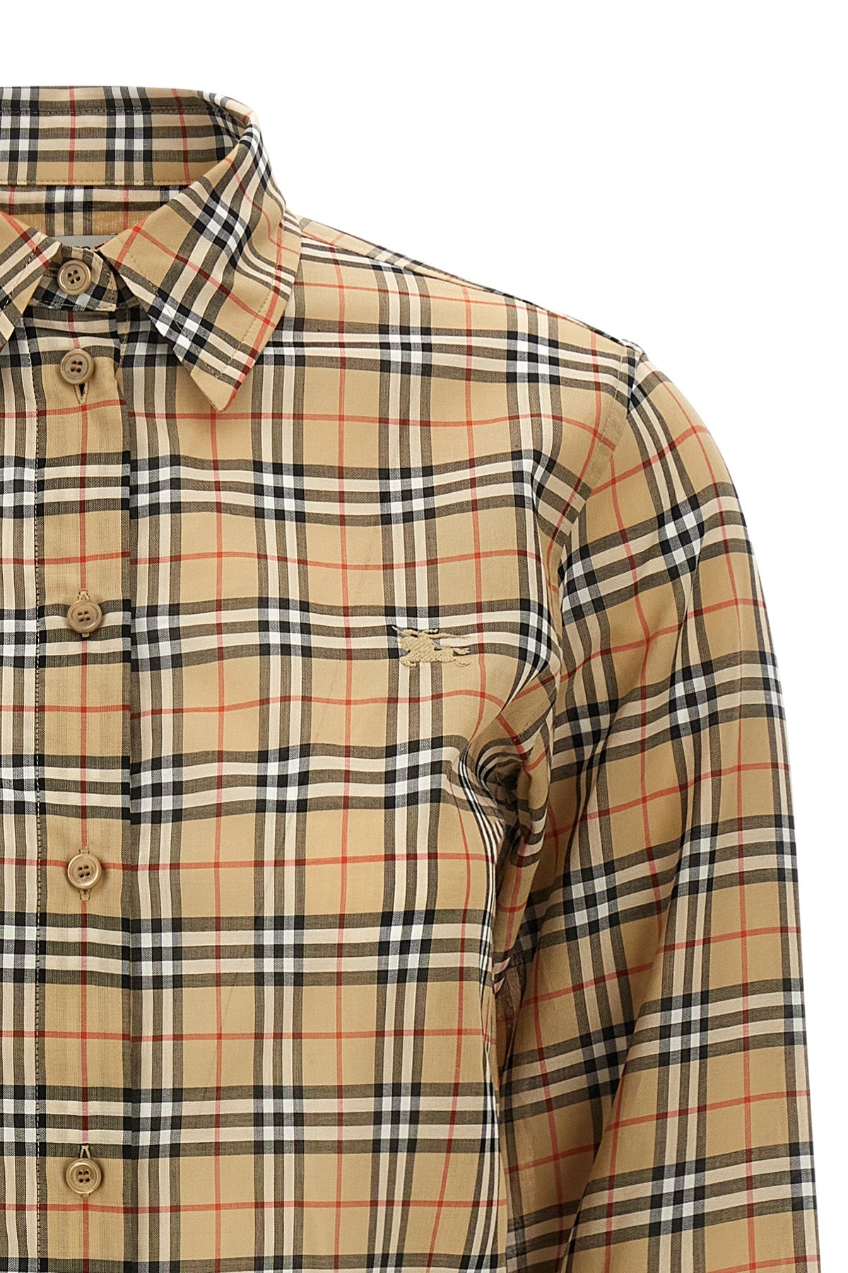 the burberry emma shirt redefines the codes of everyday elegance through metic