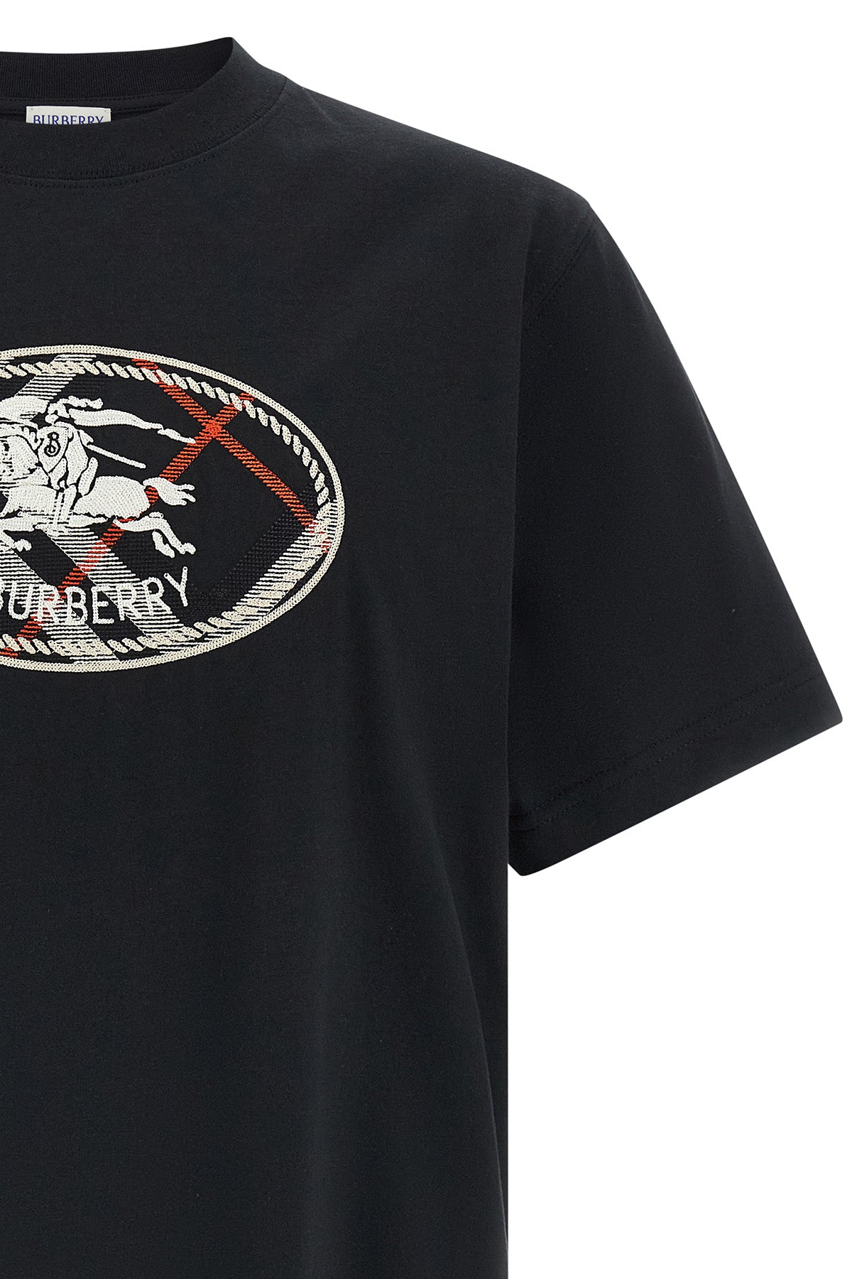 burberry ryan medium black cotton jersey t-shirt