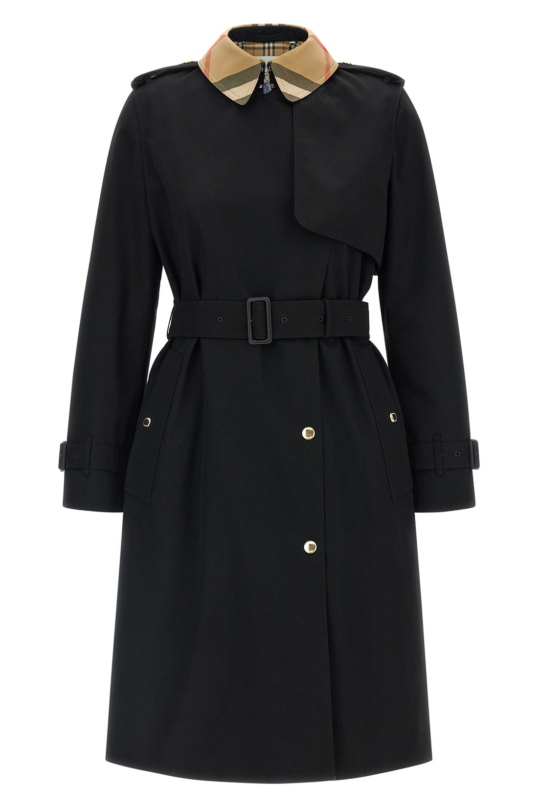 BURBERRY 8 single-breasted long sandridge rain-resistant cotton gabardine trench coat