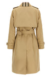 single-breasted long sandridge rain-resistant cotton gabardine trench coat