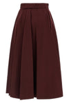 burberrys midi skirt exemplifies a precise sartorial construction through a str