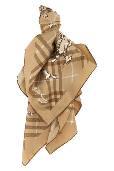 burberry check mates silk scarf redefines accessory codes through classic prop