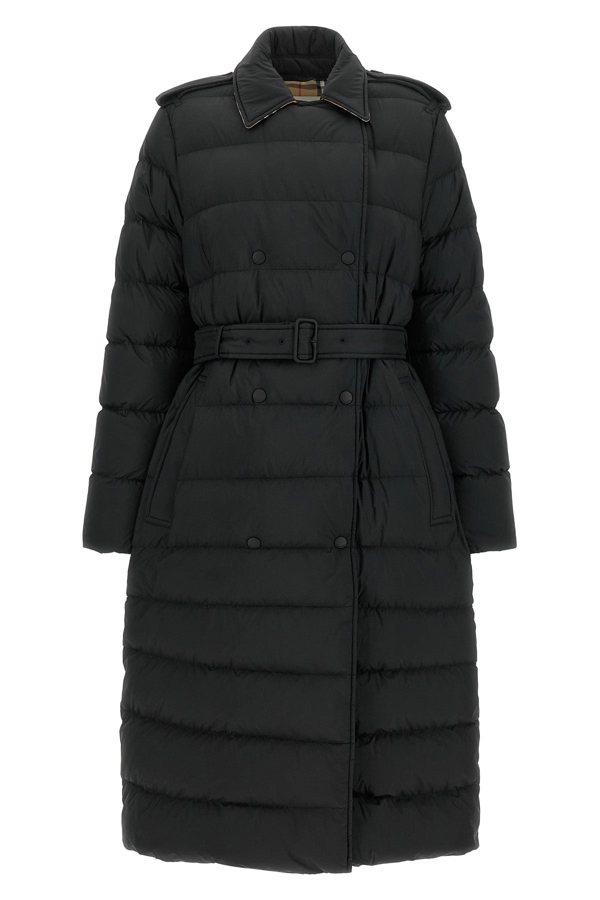 the burberry kent long down jacket redefines outerwear through a rigorous tailor