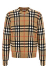 the burberry curtis check pure cashmere crew neck sweater